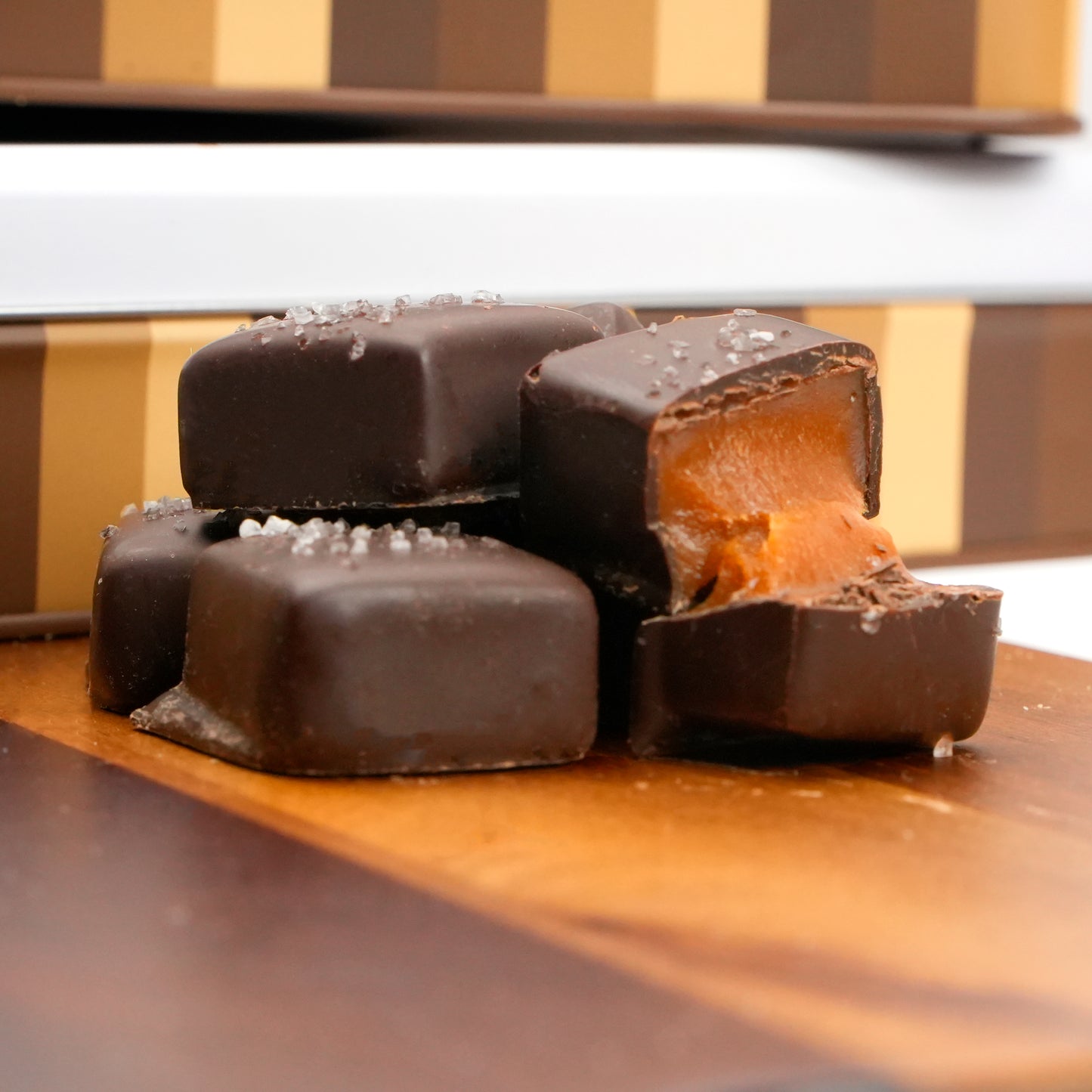 Dark Chocolate Sea Salt Caramel Gift Tin