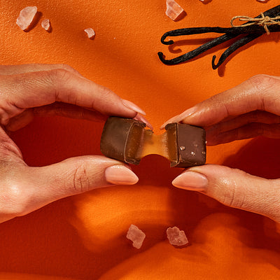 Chocolate Sea Salt Vanilla Caramels