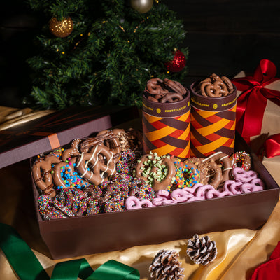 Ultimate Belgian Chocolate Pretzel Twist Basket